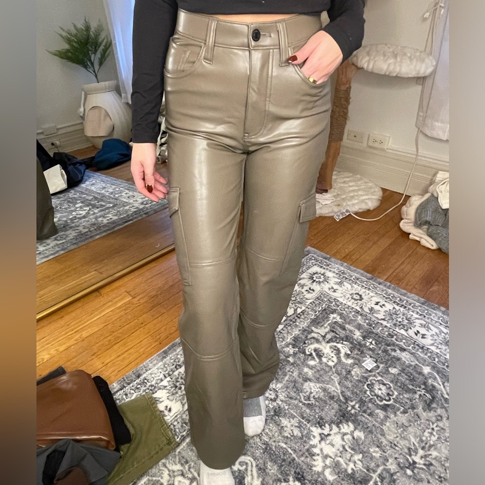 Abercrombie & Fitch Vegan Leather Pant